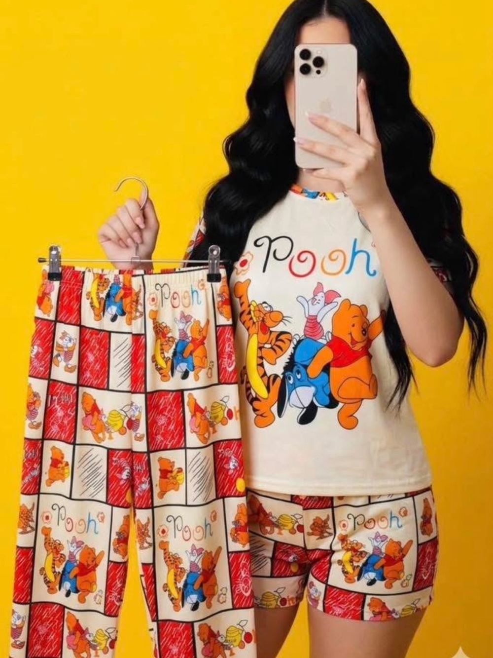 NWT Winnie the Pooh 3-Piece Pajama Set- Medium